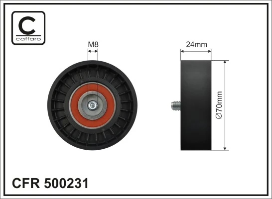 Tensioner Pulley, V-ribbed belt