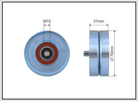 Tensioner Pulley, V-ribbed belt