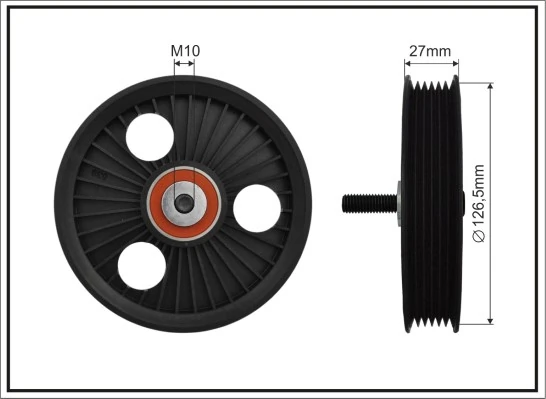 Tensioner Pulley, V-ribbed belt