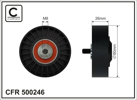 Tensioner Pulley, V-ribbed belt