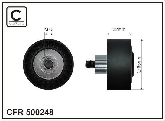 Deflection/Guide Pulley, V-ribbed belt