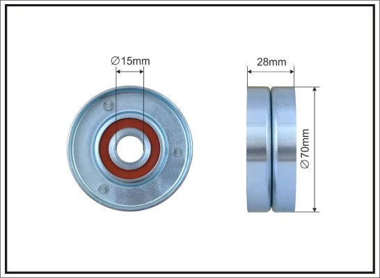 Tensioner Pulley, V-ribbed belt