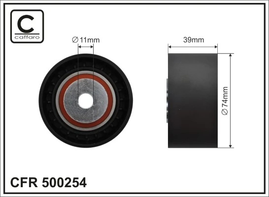 Deflection/Guide Pulley, V-ribbed belt