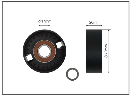 Tensioner Pulley, V-ribbed belt