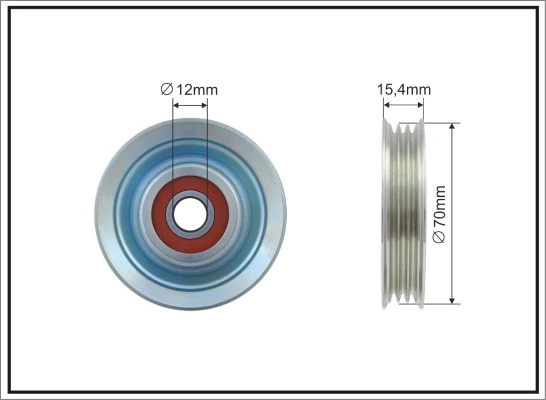 Tensioner Pulley, V-ribbed belt