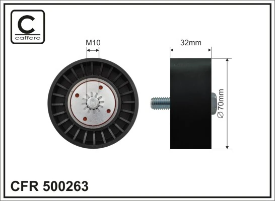 Deflection/Guide Pulley, V-ribbed belt
