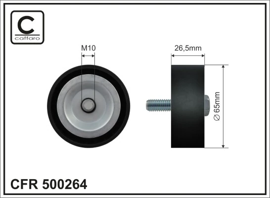 Deflection/Guide Pulley, V-ribbed belt