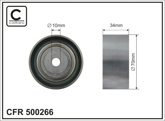Deflection/Guide Pulley, V-ribbed belt