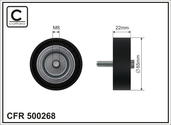 Deflection/Guide Pulley, V-ribbed belt