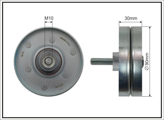 Deflection/Guide Pulley, V-ribbed belt