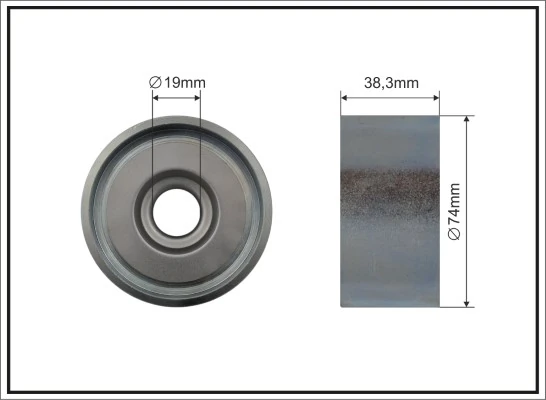 Deflection/Guide Pulley, V-ribbed belt