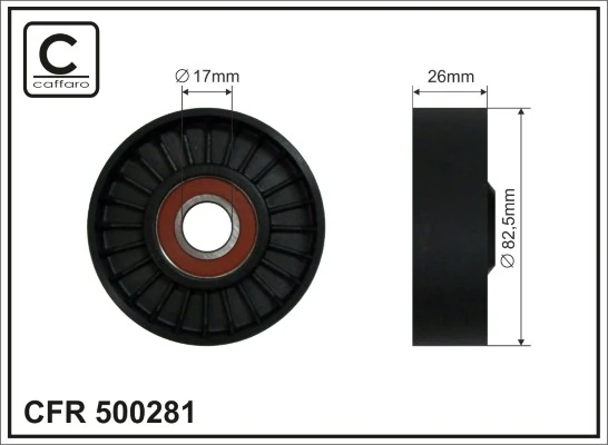 Tensioner Pulley, V-ribbed belt