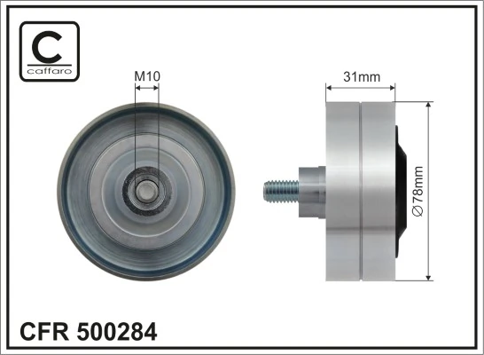 Deflection/Guide Pulley, V-ribbed belt