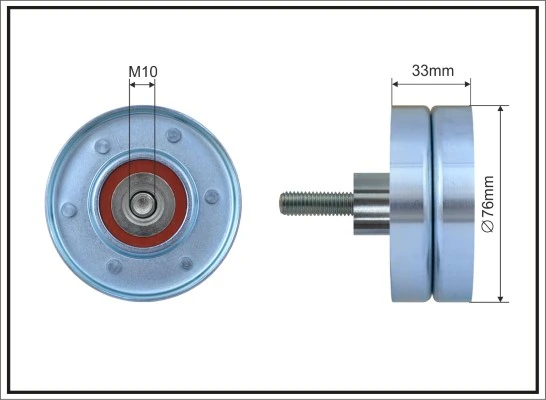 Deflection/Guide Pulley, V-ribbed belt