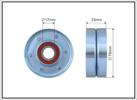 Deflection/Guide Pulley, V-ribbed belt