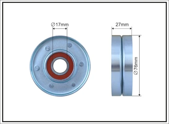 Deflection/Guide Pulley, V-ribbed belt