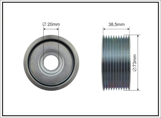 Tensioner Pulley, V-ribbed belt