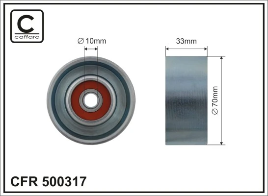 Deflection/Guide Pulley, V-ribbed belt
