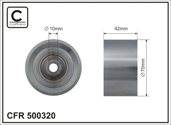 Deflection/Guide Pulley, V-ribbed belt