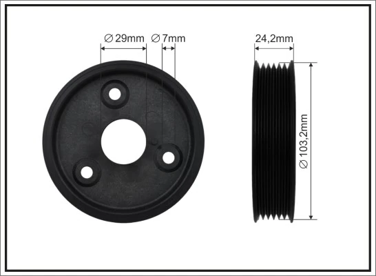 Belt Pulley, power steering pump