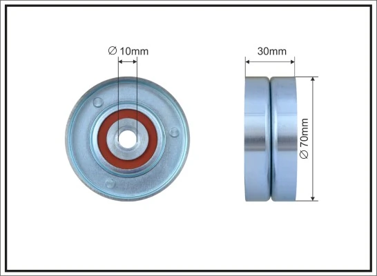 Deflection/Guide Pulley, V-ribbed belt