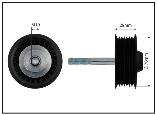 Deflection/Guide Pulley, V-ribbed belt