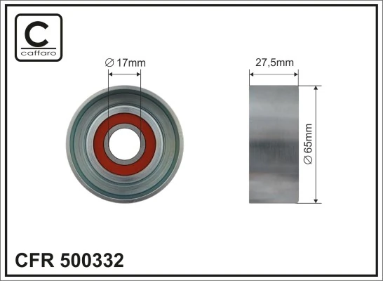 Deflection/Guide Pulley, V-ribbed belt