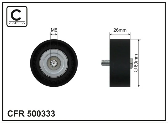Deflection/Guide Pulley, V-ribbed belt