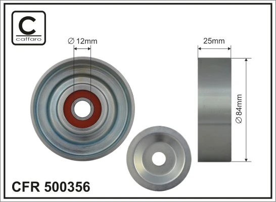 Deflection/Guide Pulley, V-ribbed belt