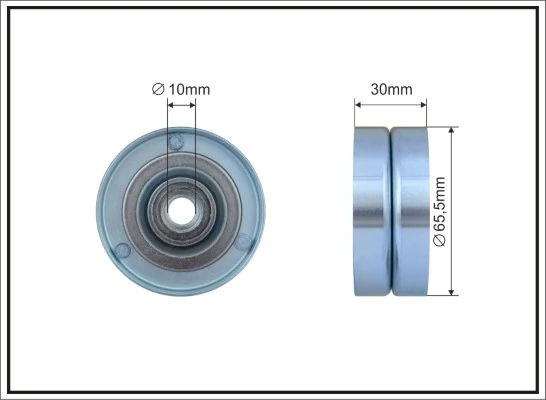 Deflection/Guide Pulley, V-ribbed belt