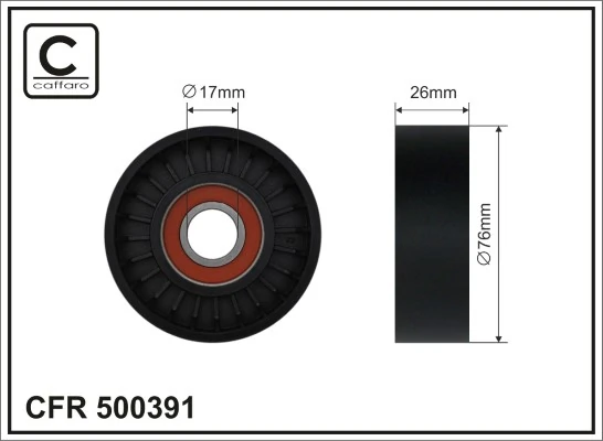 Tensioner Pulley, V-ribbed belt
