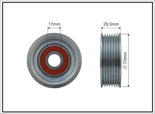 Tensioner Pulley, V-ribbed belt