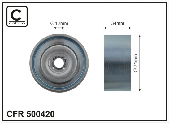 Deflection/Guide Pulley, V-ribbed belt