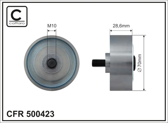 Deflection/Guide Pulley, V-ribbed belt