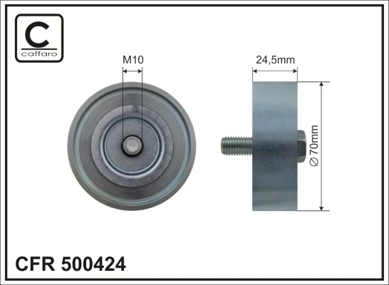 Deflection/Guide Pulley, V-ribbed belt