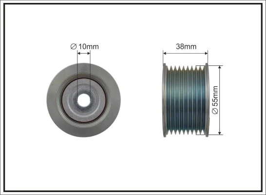 Deflection/Guide Pulley, V-ribbed belt
