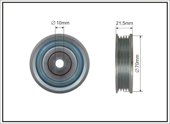 Deflection/Guide Pulley, V-ribbed belt