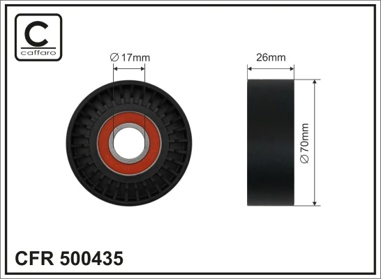 Tensioner Pulley, V-ribbed belt