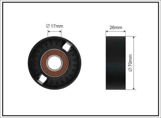 Tensioner Pulley, V-ribbed belt