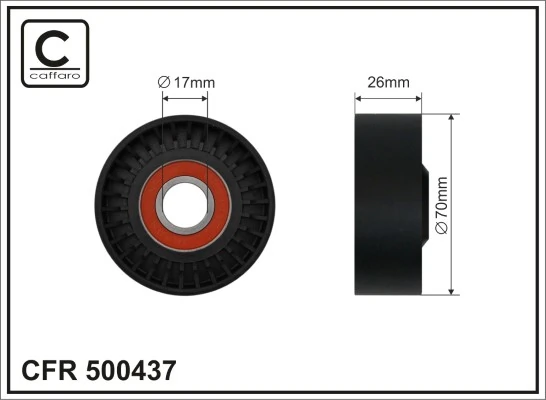 Tensioner Pulley, V-ribbed belt