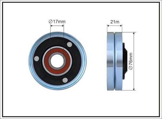 Deflection/Guide Pulley, V-ribbed belt