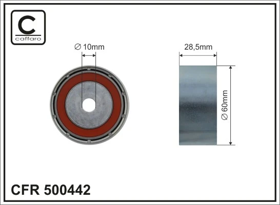 Deflection Pulley/Guide Pulley, timing belt
