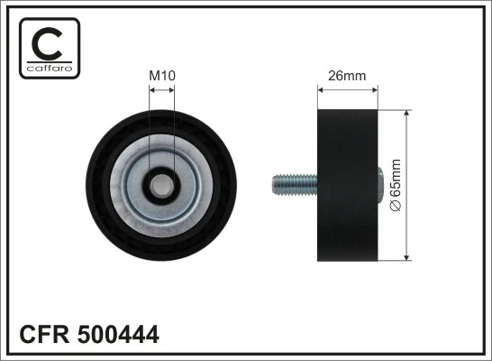 Deflection/Guide Pulley, V-ribbed belt