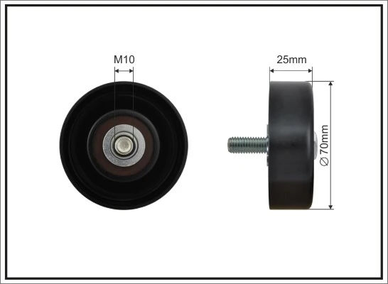 Deflection/Guide Pulley, V-ribbed belt