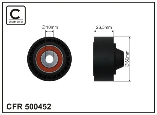 Deflection/Guide Pulley, V-ribbed belt