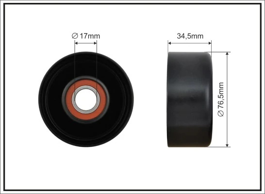 Tensioner Pulley, V-ribbed belt
