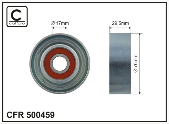 Deflection/Guide Pulley, V-ribbed belt