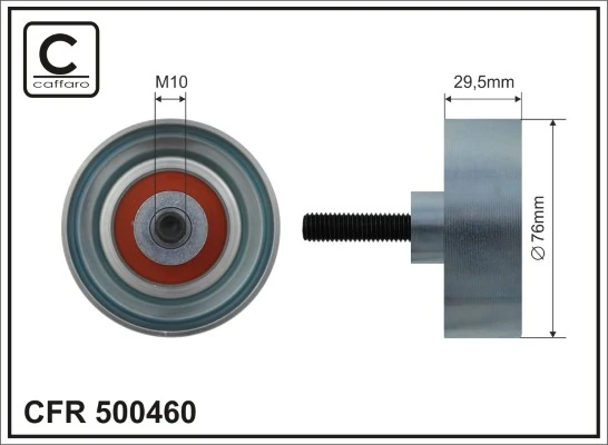 Deflection/Guide Pulley, V-ribbed belt