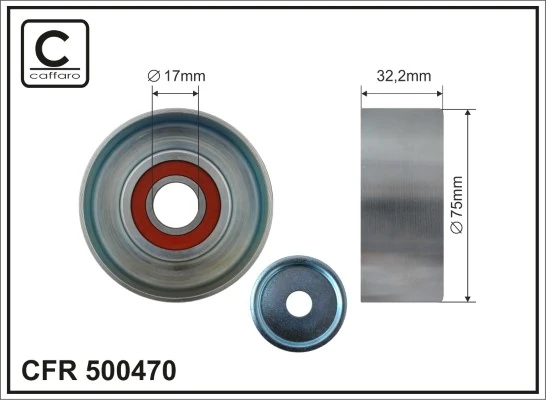 Tensioner Pulley, V-ribbed belt