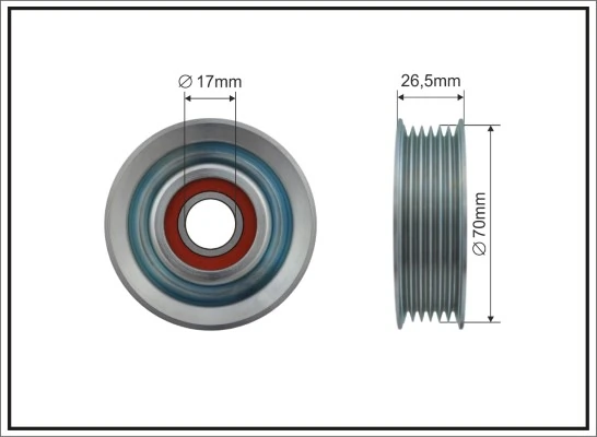 Tensioner Pulley, V-ribbed belt